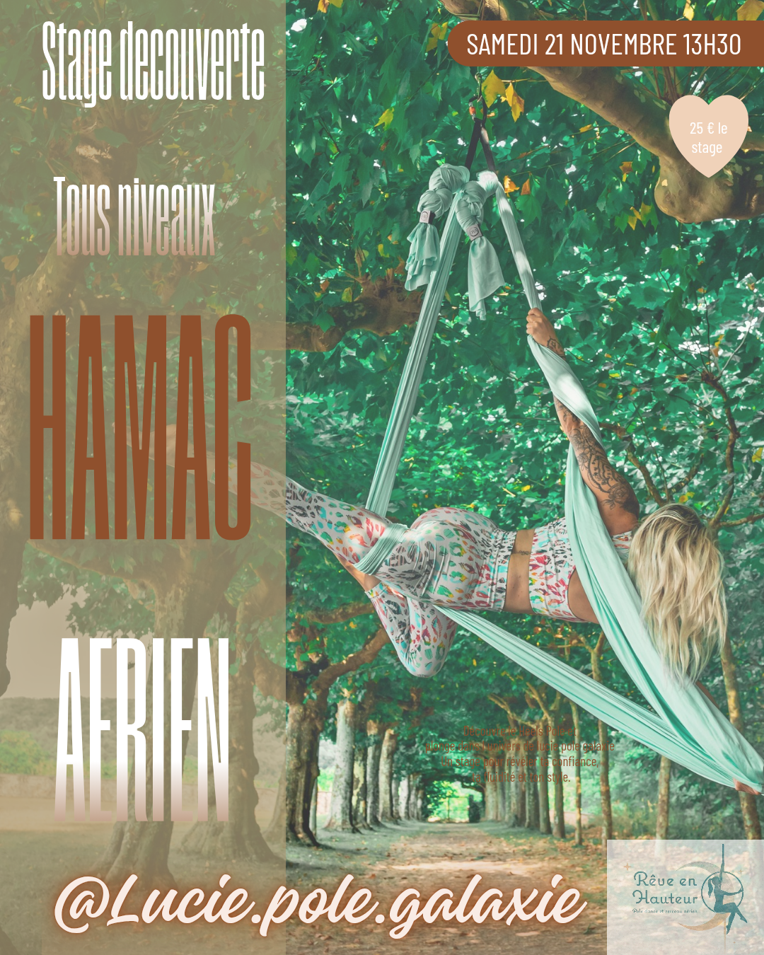 Stage découverte de hamac aérien